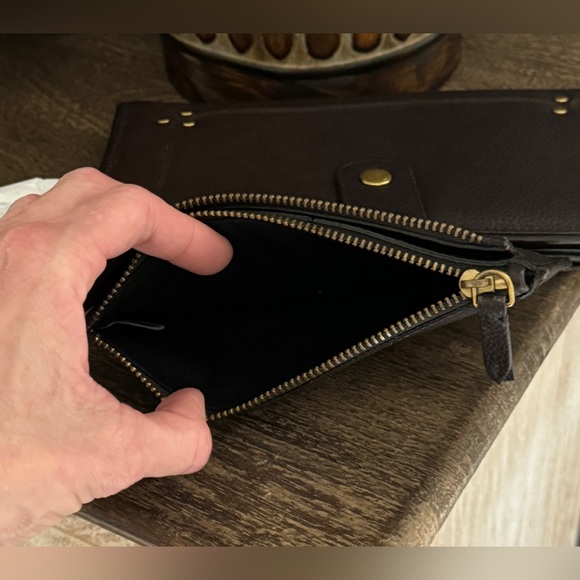 **NEW** JEROME DREYFUSS "PAUL'" WALLET (CHOCOLATE BROWN) - Picture 5 of 6